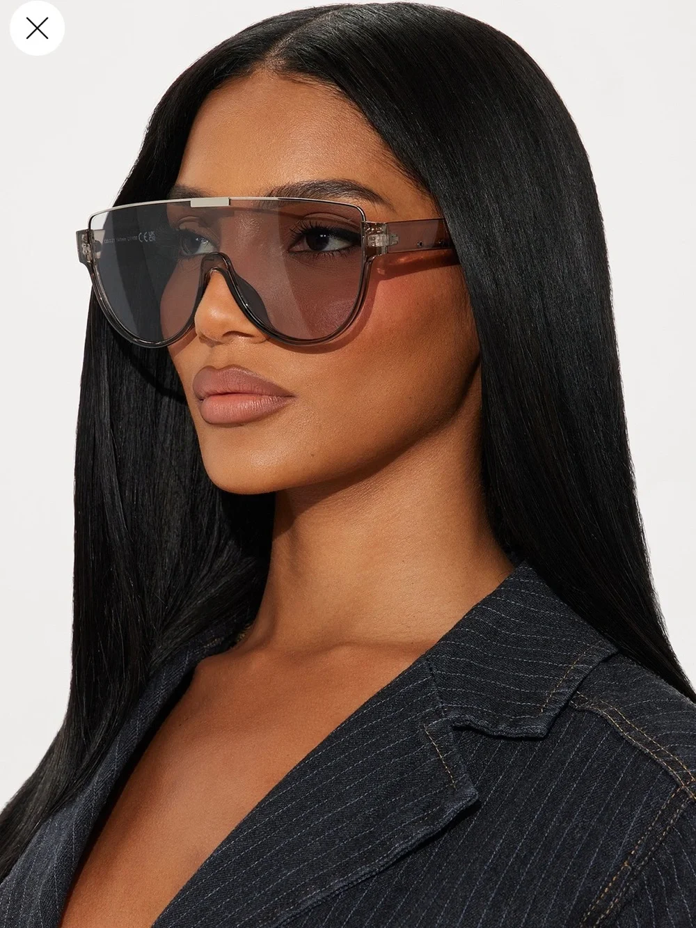 On A Mission Rimless Shield Sunglasses